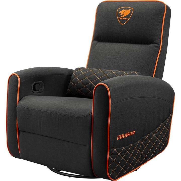 Cougar Fidom Sillón ergonómico giratorio de 360 grados para juegos y oficina Negro y naranja