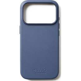Mujjo Ledertasche für iPhone 17 Pro - Kompatibel mit MagSafe, Responsive Buttons - Monaco Blau