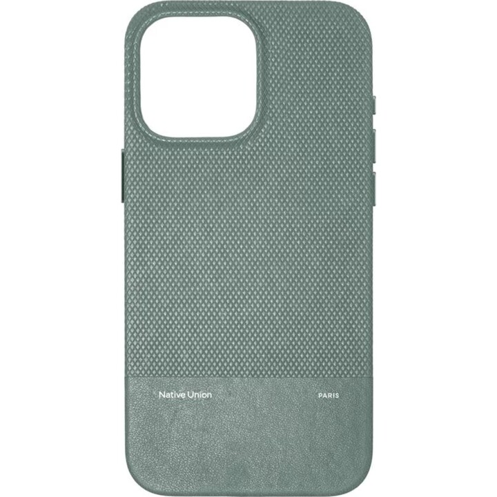 Capa (RE)CLASSIC da Native Union, verde ardósia - iPhone 16 Pro Max (RECLA-GRN-NP24PM)