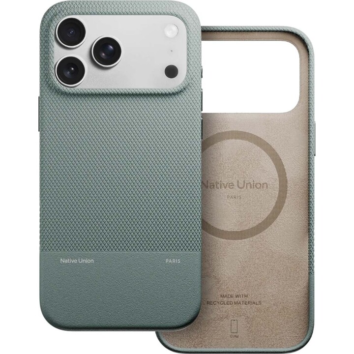 Native Union (Re)Classic Case iPhone 17 Pro Max capa MagSafe antichoque verde