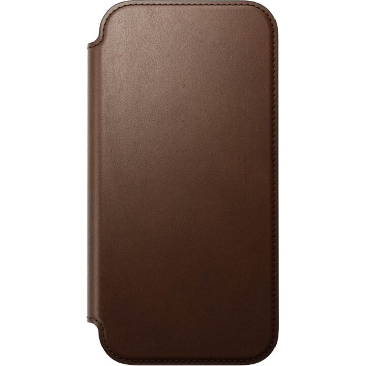 Nomad Leather Flip Cover for iPhone 17 Pro Max, Brown