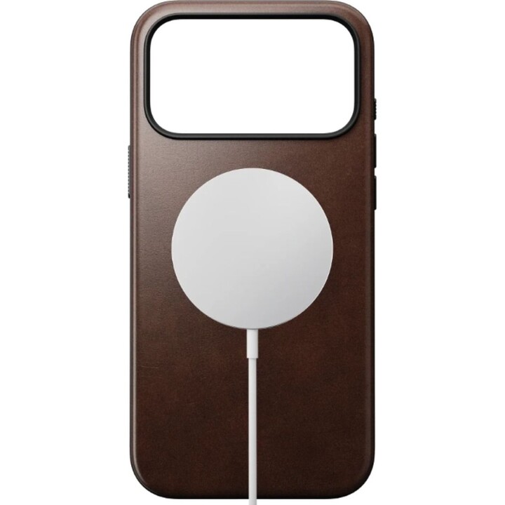 Horween Nomad Ledertasche für iPhone 17 Pro Max, Braun