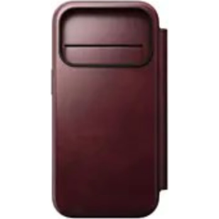 Capa para telemóvel Nomad Modern Leather Folio, 16 cm (6,3"), cor de vinho