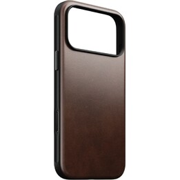 Custodia in pelle Horween Nomad per iPhone 17 Pro, marrone