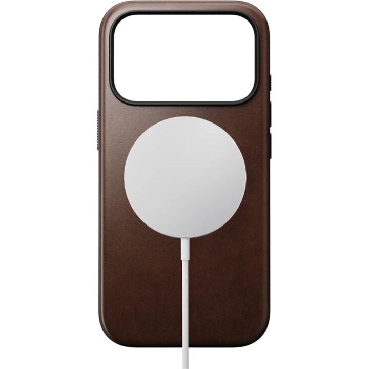NM014292858 Horween Nomad Leather Case for iPhone 17 Pro, Brown