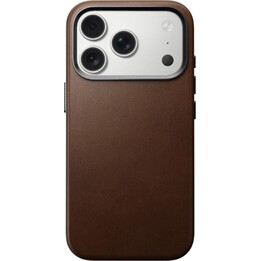 Custodia in pelle Nomad per iPhone 17 Pro, marrone scuro