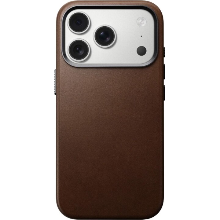 Nomad Leather Case for iPhone 17 Pro, Dark Brown