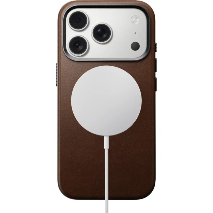 Nomad Leather Case for iPhone 17 Pro, Dark Brown