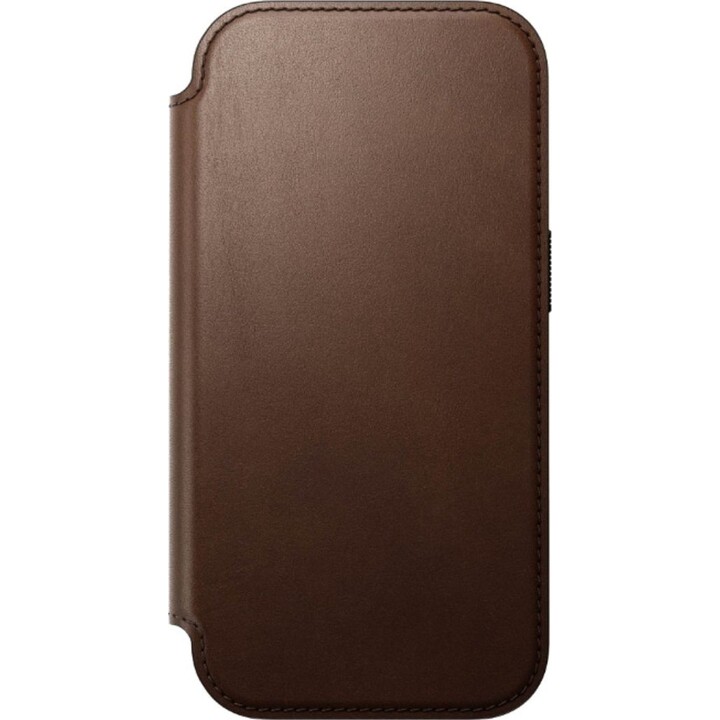 Nomad Leather Flip Cover para iPhone 17 Pro, castanho