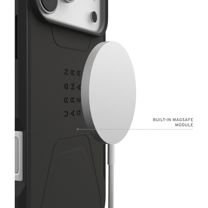 Urban Armor Gear Civilian MS Case Compatible with Apple iPhone 17 Pro MAX (Wireless/Magnetic Charging)