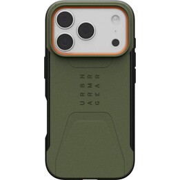 Étui Urban Armor Gear pour Apple iPhone 17 Pro, vert et orange (114545117297)