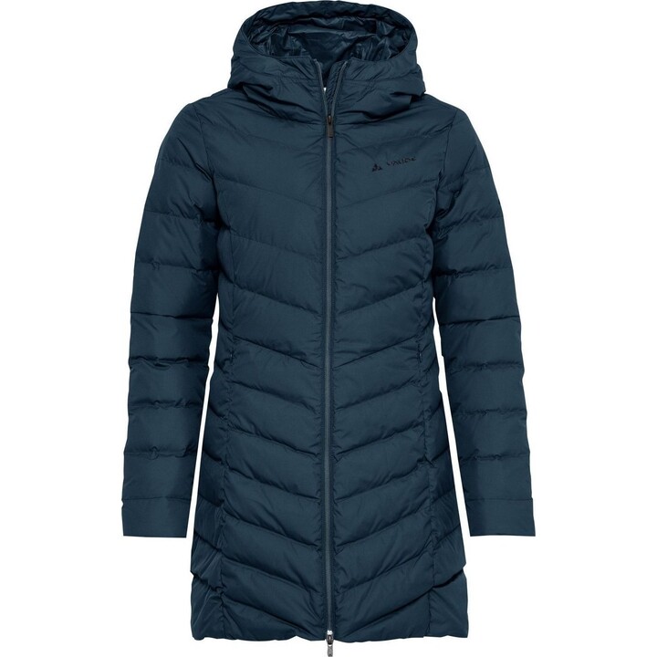 Płaszcz puchowy damski Vaude Annecy Down Coat - dark sea uni rozmiar: m