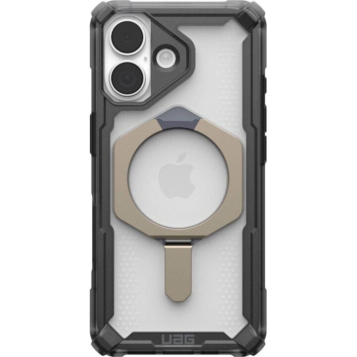 Capa Urban Armor Gear para Apple iPhone 17, cinzenta e transparente