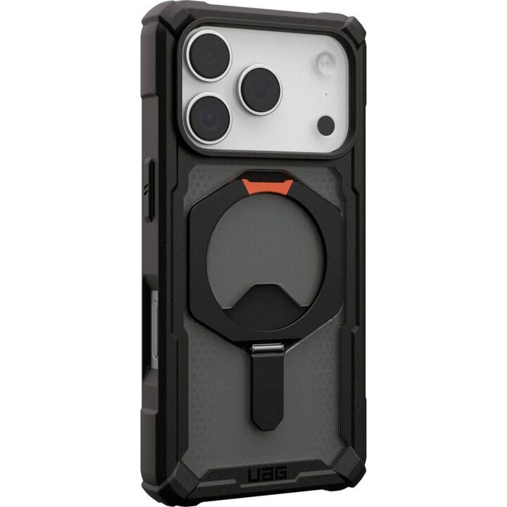 Capa Urban Armor Gear para Apple iPhone 17 Pro, preto e laranja