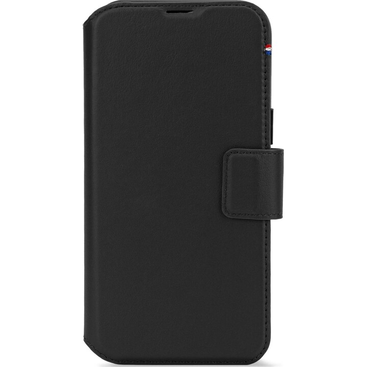 Étui en cuir détachable Decoded pour iPhone 16 Pro Max, noir