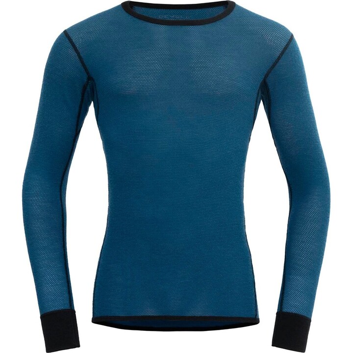 Bluza termoaktywna Devold Wool Mesh 190 Shirt - flood/caviar rozmiar: l