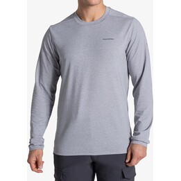 Bluza bez kaptura Craghoppers NosiLife Abel LS T-Shirt - soft grey marl rozmiar: m