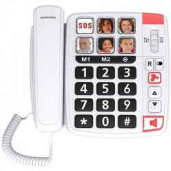 ALCATEL SWISSVOICE TELEFONO FIJO COMPACTO XTRA 1110 U BLANCO - Imagen 1