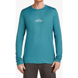 Bluza bez kaptura Icebreaker Merino 150 Tech Lite LS Tee Road To Cook - topaz rozmiar: xl