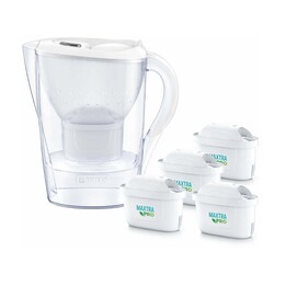 Dzbanek filtrujący Brita Marella+4 wkłady Maxtra Pro PP (2,4l; biały)