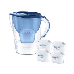 Dzbanek filtrujący Brita Marella+4wkłady MaxtraProPP (2,4l; niebieski)