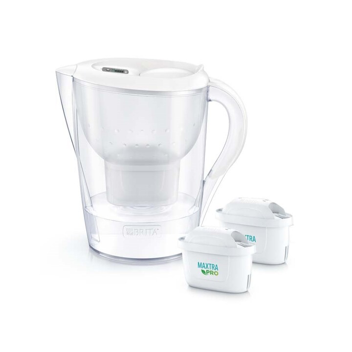 Brita Marella XL filter jug + 2 MaxtraPro PP cartridges (3.5 l; white)