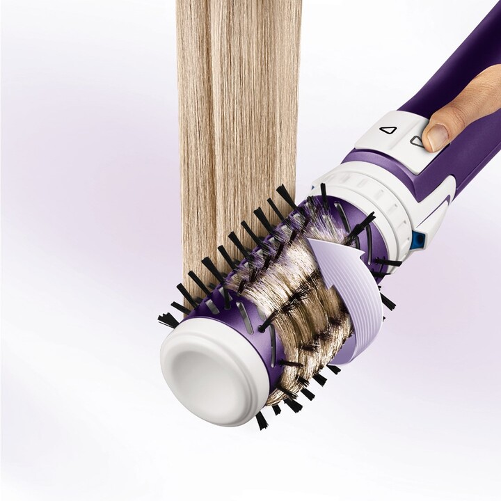 Escova de ar quente a vapor Rowenta CF9530, roxa e branca, 1000 W, 1,8 m