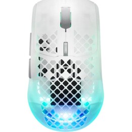 SteelSeries Aerox 3 Wireless Gen 2 Maus - 26000 DPI Transparent Weiß 6 Tasten