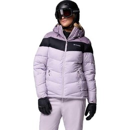 Chaqueta aislante Columbia Abbott Peak II para mujer - color perla/morado pizarra/negro, talla: s