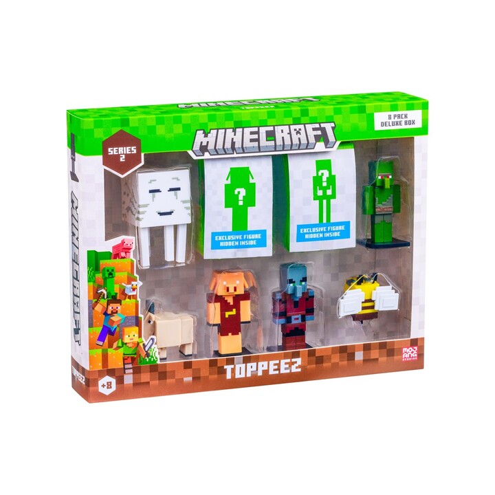 MINECRAFT STAGIONE 2 PERSONAGGI - COFANETTO DELUXE DA 8 PERSONAGGI (ASSORTITI)