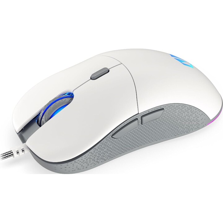 ENDORFY GEM Plus Onyx White USB Type-C Optical Mouse for Right-Handed Users, 19000 DPI