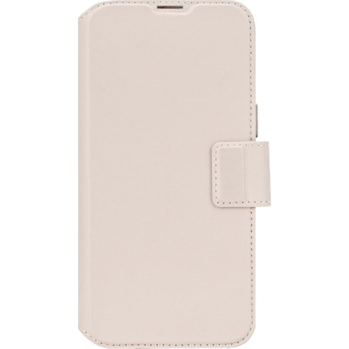 Custodia a portafoglio staccabile Decoded per iPhone 16 Pro, custodia MagSafe in vera pelle - Argilla