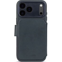 Decoded Detachable Wallet Case for iPhone 17 Pro Max with MagSafe, Genuine Leather Navy Blue