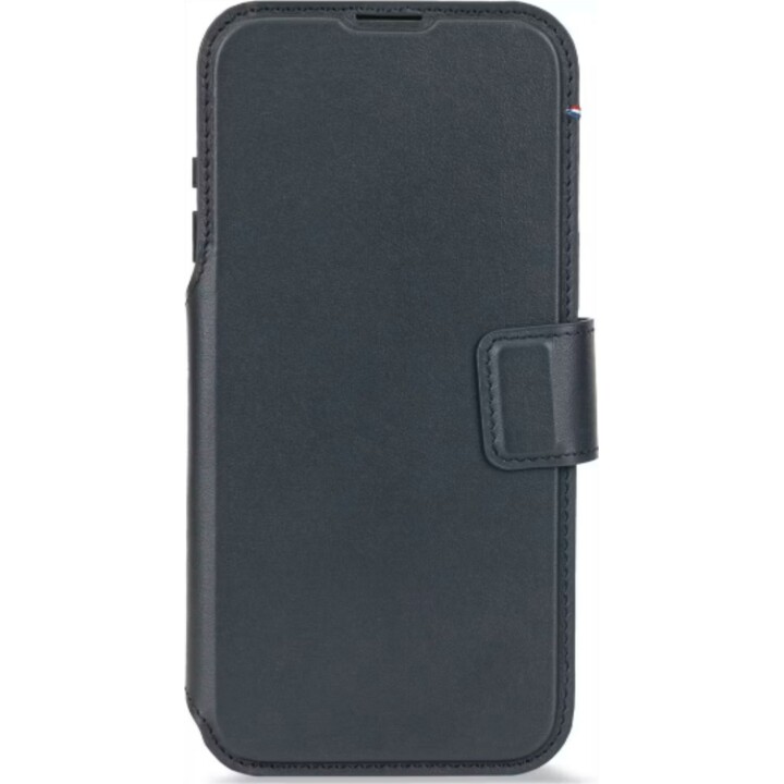 Decoded Detachable Wallet Case for iPhone 17 Pro Max with MagSafe, Genuine Leather Navy Blue