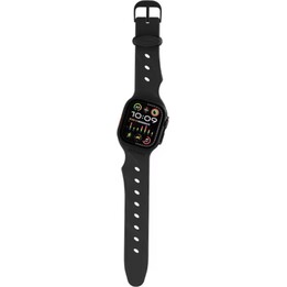 Brazalete de silicona Decoded Ares Splice para Apple Watch 44/45/46/49 mm, negro
