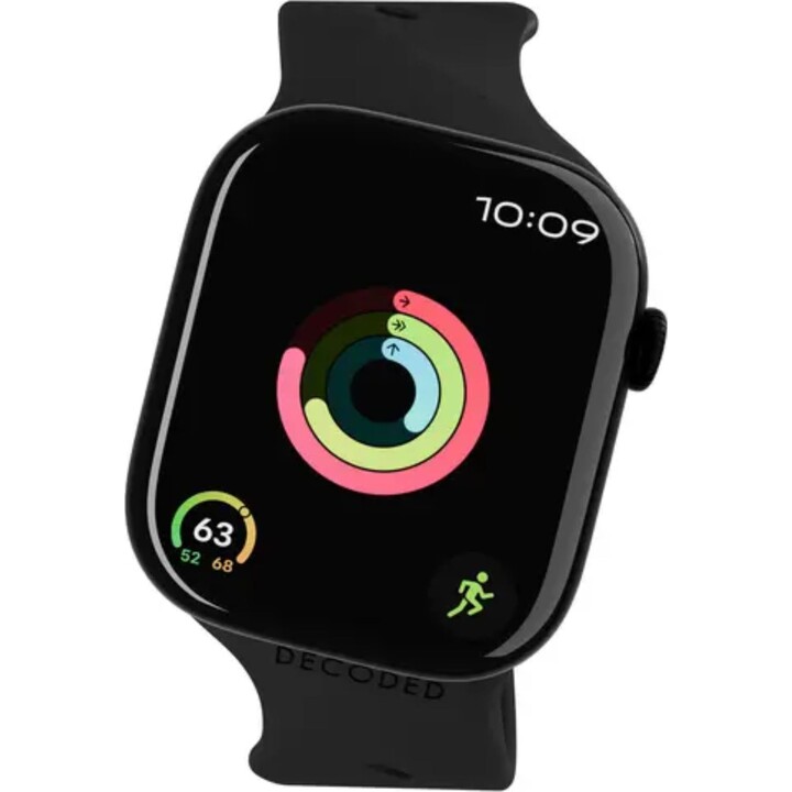 Decoded Ares Splice Banda in silicone per Apple Watch 38/40/41/42 mm, nero