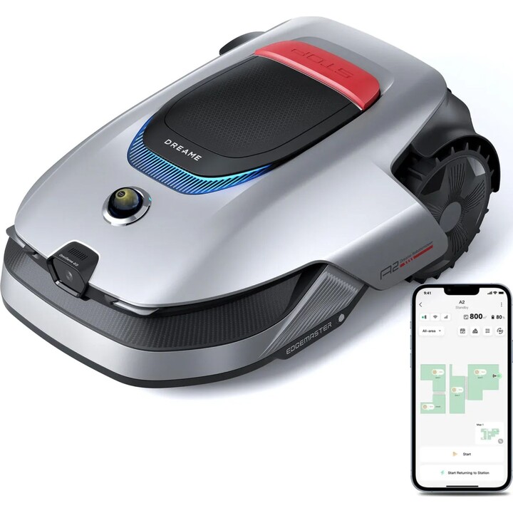 Cortador de relva robótico Dreame A2 2000, GPS, Wi-Fi, 4G, 2000 m²