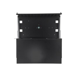 Alantec 24xSC duplex / 24xLC quad 19" 1U painel de conexão de fibra óptica telescópico com acessórios de montagem (ilhós, abraça