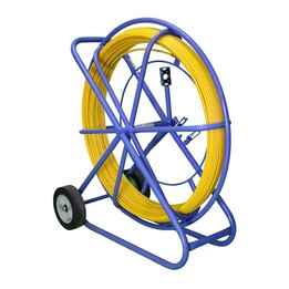 Asta di traino per cavo pilota Extralink 10 mm 100 m in fibra di vetro FRP, lunghezza 10 mm, lunghezza 100 m, giallo