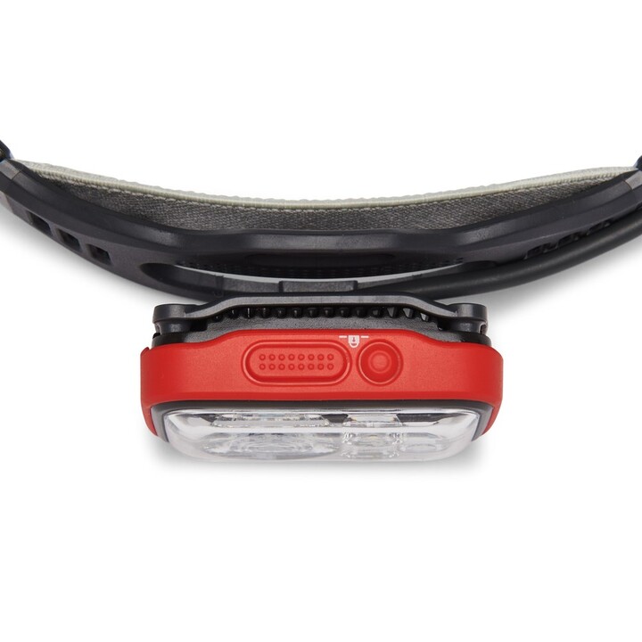 Torcia portatile a LED Black Diamond Distance 1500, rossa e bianca.