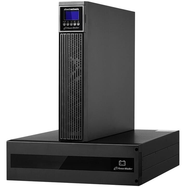 PowerWalker VFI 6000 RTG PF1 Uninterruptible Power Supply (UPS) Double Conversion (Online) 6 kVA 6000 W 2 AC Outlets