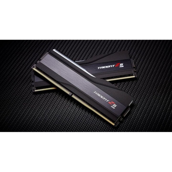 Kit 2 RAM Speicher G.Skill Trident Z5 RGB F5-6000J3238F16GX2-TZ5RK 32GB 2x16GB DDR5 6000MHz CL38 Intel XMP Schwarz