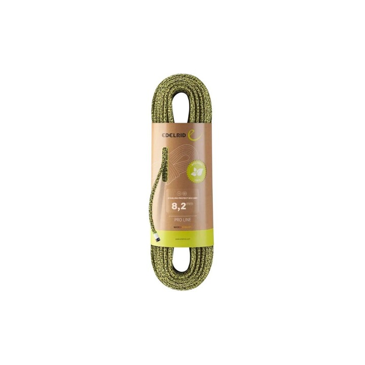 Corda impermeável ecológica Starling Protect, 8,2 mm x 70 m, amarelo-noite, EDELRID