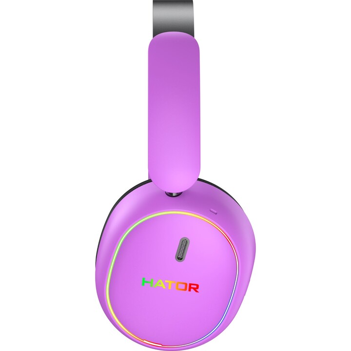 Cuffie da gaming wireless Hator Phoenix 2, viola.