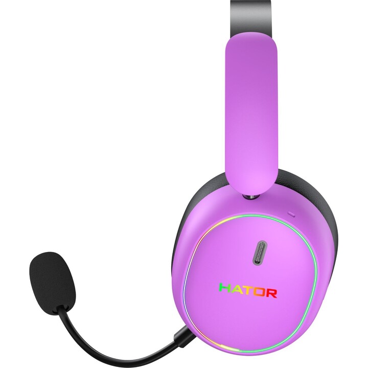 Hator Phoenix 2 Wireless Gaming Headset, Purple.