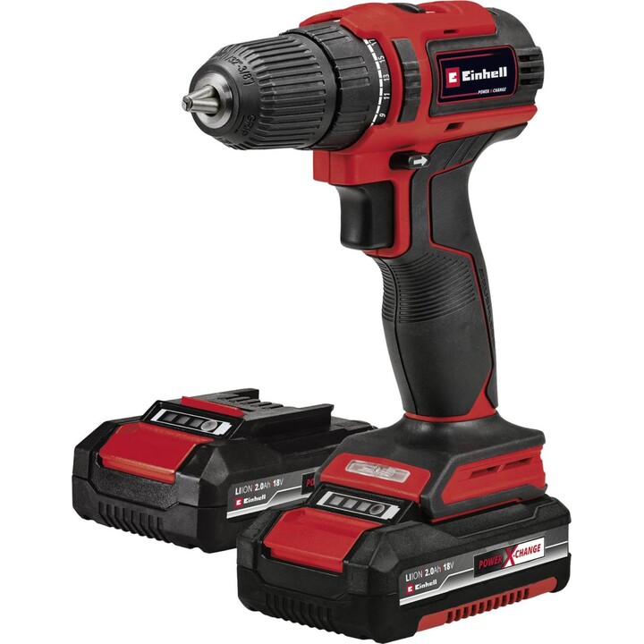 Berbequim sem fios de iões de lítio Einhell TE-CD 18/40 Li BL (2x2.0Ah) Power X-Change 4513995 18V 2Ah