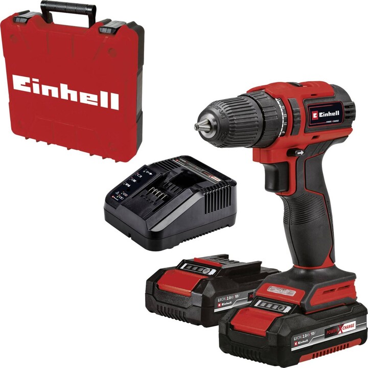 Berbequim sem fios de iões de lítio Einhell TE-CD 18/40 Li BL (2x2.0Ah) Power X-Change 4513995 18V 2Ah