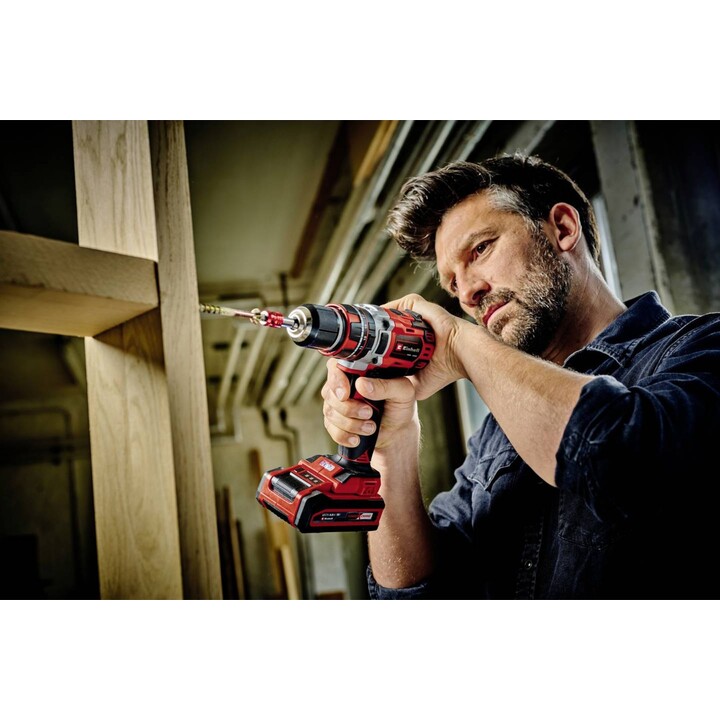 Atornillador de impacto inalámbrico Einhell Professional TP-CD 18/50 Li-i BL (2x2,0Ah) de 2 velocidades, incluye cargador y bate
