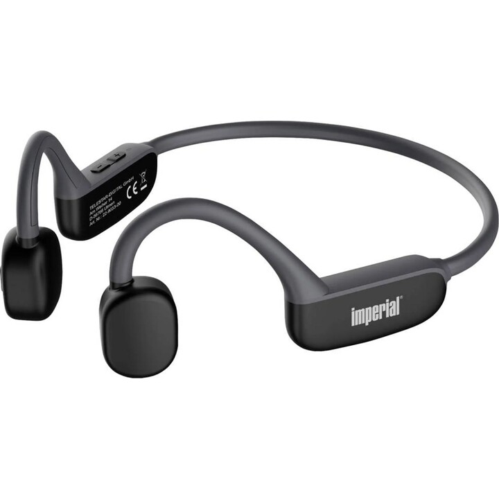 Cuffie wireless Imperial bluTC active 2 con archetto da collo, Bluetooth, per sport, colore nero