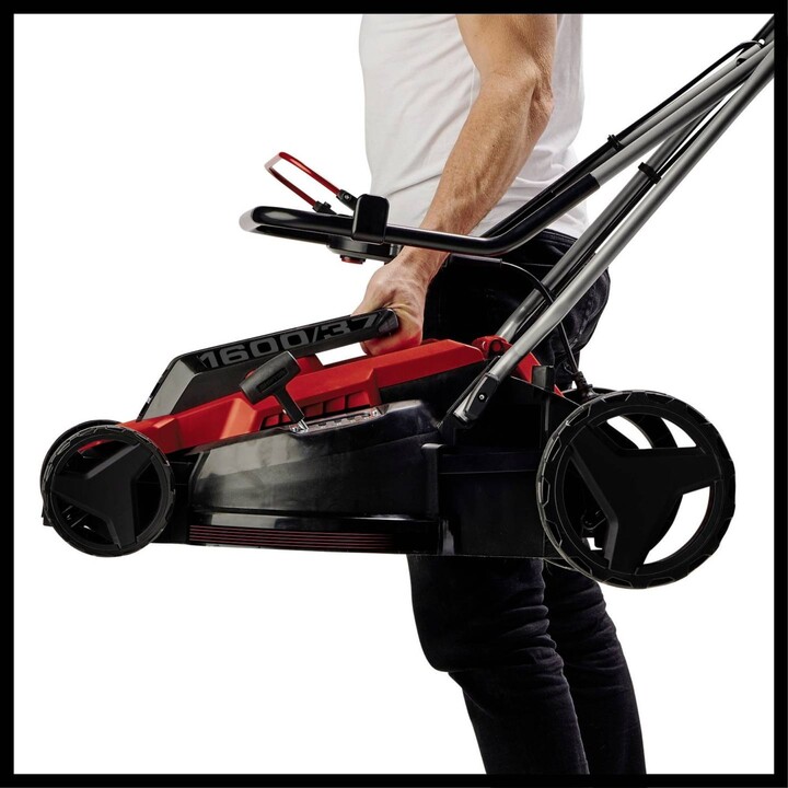 Cortador de relva Einhell GC-EM 1600/37 com regulação da altura de corte, 1600 W, largura de corte (máx.) 37 cm